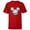 Red, variant on Disney Mickey Mouse Icon Planetary - Short Sleeve T-Shirt for Kids - Customized-White