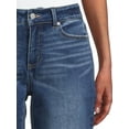 thumbnail image 3 of Time and Tru Women's Mid Rise Rolled Cuff Denim Bermuda Short, 3 of 5