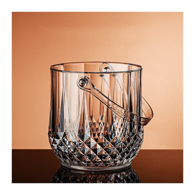 Hielera Acrílico transparente Bueno for 1 botella de vino o champán Hielera, 1,2 litros