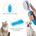 Self Cleaning Slicker Brush,Long & Short Hair Pets Gently Removes Loose