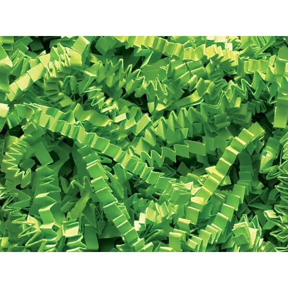 Pack of 1, Lime Crinkle Cut™ Paper Shred 40 Lb Spring-Fill Shred for Baskets, Basket Boxes, Bags, Containers & Nested Boxes