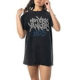 thumbnail image 4 of Women's The Wild Collective Black New York Yankees T-Shirt Dress, 4 of 4