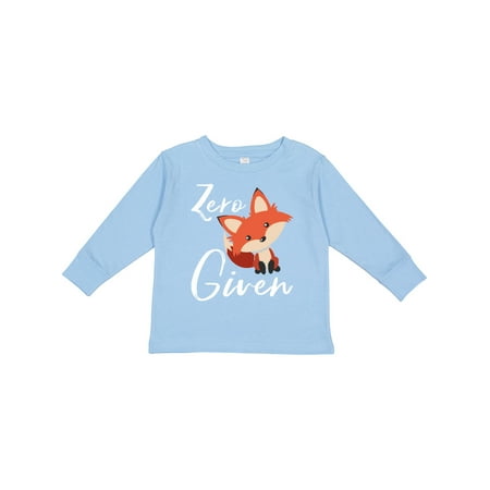 

Inktastic Zero Fox Given Gift Toddler Boy or Toddler Girl Long Sleeve T-Shirt
