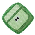 thumbnail image 5 of Unique Bargains 1 Pc Square Bean Eye Makeup Bag for Travel Vacation Green Nylon Mesh, 5 of 5