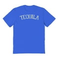 thumbnail image 1 of Tequila Humor Graphic Royal Men's Cotton T-Shirt, 1 of 1