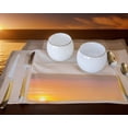 thumbnail image 2 of Angles Roly Poly White/Grey Glass Rimmed Cocktail or Wine Glassware, 2 of 7