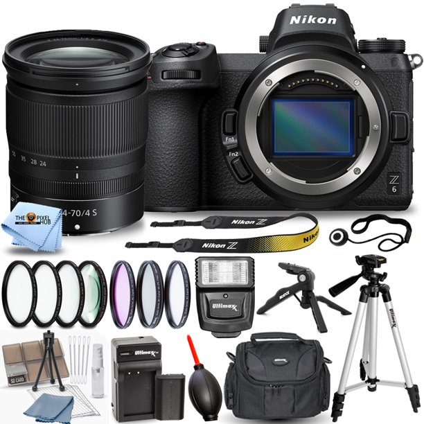 Nikon Z6 Z 6 Mirrorless Camera with NIKKOR Z 2470mm 1598 Pro Bundle