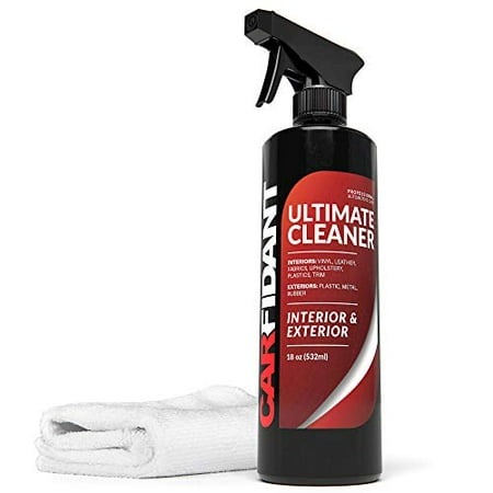 Carfidant Ultimate Car Interior Cleaner - Automotive Interior & Exterior Cleaner All Purpose Cleaner for Car Carpet Upholstery Leather Vinyl Cloth Plastic Seats Trim Engine Mats - Car Cleaning (Best Cloth Car Seat Cleaner)