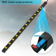 thumbnail image 6 of CRST Heavy Duty Long Surge Protector Power Strip Metal 12 Outlets 2.6 inch Wide Spaced 6ft Extension Cord with Mounting Brackets, 1800 Joules, ETL Listed, 6 of 7