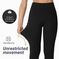 thumbnail image 5 of Hipuroga Thick High Waisted Yoga Pants for Women with Pockets Tummy Control Leggings for Athletic Workout Running Black M, 5 of 6