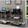 thumbnail image 2 of Pemberly Row No-Tools Printer Stand with Shelves in Black Wood Finish, 2 of 6