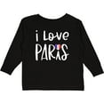 thumbnail image 3 of Inktastic I Love Paris French Flag Heart Boys or Girls Long Sleeve Toddler T-Shirt, 3 of 5