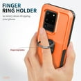 thumbnail image 5 of Samsung Galaxy S20 Ultra Case, Dteck Hybrid Rugged Shockproof Case with Ring Holder Kickstand, Compatible with Magnet Car Mount, Support Wireless Charging For Samsung Galaxy S20 Ultra,Orange, 5 of 7