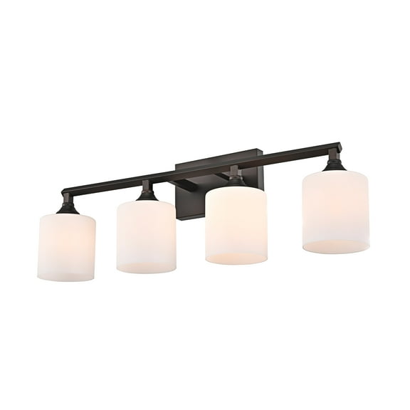 RADIANCE Goods Contemporary 4 Light Rubbed Bronze Bath Vanity Fixture 29" Width