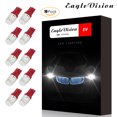 thumbnail image 3 of Sidaley 10 Uds impermeable 5730 8W coche LED prisma lente decodificación matrícula luz lectura bombilla 12V Bombillas para automóviles rojo Sidaley CZ10394-02B, 3 of 6