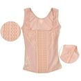 thumbnail image 4 of Women Waist Trainer, Multifunctional Row-buckle Design Nylon Open Bust Bodysuit  for Body Shaping Skin Color, 4 of 7