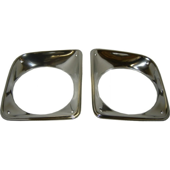 Brothers Trucks HLB6768 Headlight Bezels - Chrome - Pair
