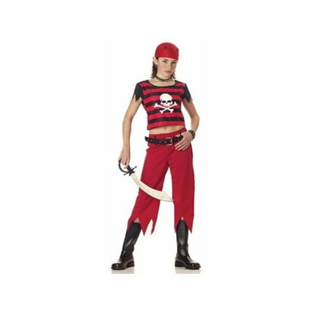 Child's Hip Punk Pirate Girl Costume