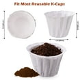 thumbnail image 6 of 100 Pack Disposable Paper Filter, K Cup Paper Coffee Filters Compatible with Keurig 1.0 and 2.0, 6 of 6