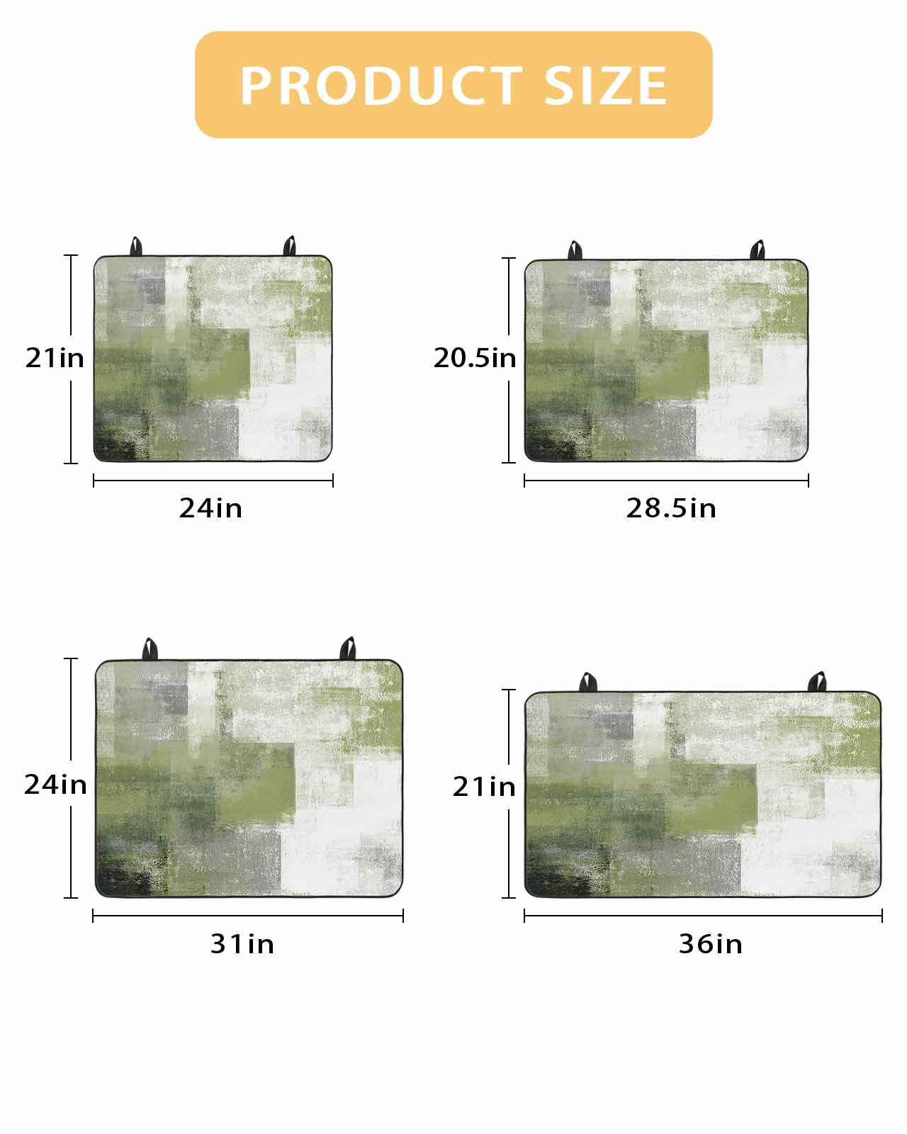 nqOlkjepod Large Induction Cooktop Protector Mat 36"x21", Sage Green Ombre Stove Top Covers for Electric Stove, Vintage Shabby Abstract Plaid Art Stove Burner Cover Mats, Glass Top Stove Cover