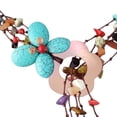 thumbnail image 2 of Vibrant Mix of Colorful Stones Multi-Strand Floral Lariat Necklace, 2 of 2