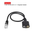 thumbnail image 3 of HEVIRGO DOONJIEY 2/3.5mm to RJ9/RJ10 Mic/Headset Adapter Cable for Office Phone, 3 of 10