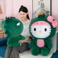 thumbnail image 2 of 35/50/65cm Sanrio Kawaii Hello Kitty Dinosaur Plush Toy Cartoon Doll Room Decoration Sleeping Throw Pillow Kids Birthday Gift, 2 of 4