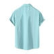 thumbnail image 2 of Camisas Hombre Manga Corta Camisa de manga corta con estampado corto para hombre, cuello informal, manga de verano, camisas para hombre (Green, XL), 2 of 5