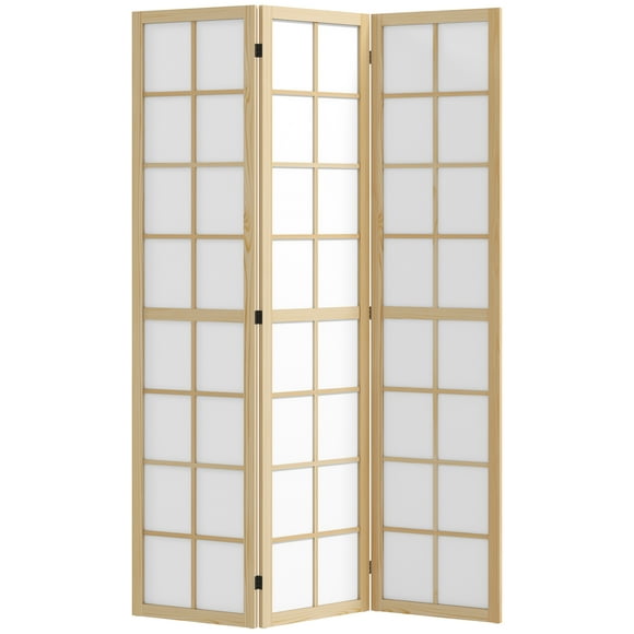 HOMCOM 3 Panel Room Divider, Folding Privacy Screen