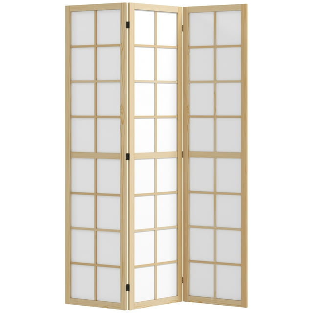 HOMCOM 3 Panel Room Divider, Folding Privacy Screen
