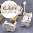 thumbnail image 4 of Casa de Hecha Sofá en Miniatura de Imaginación de La Accesorios Casa de Accesorios Juguete para para BJ asiento doble Baoblaze Casa de muñecas en miniatura, 4 of 7