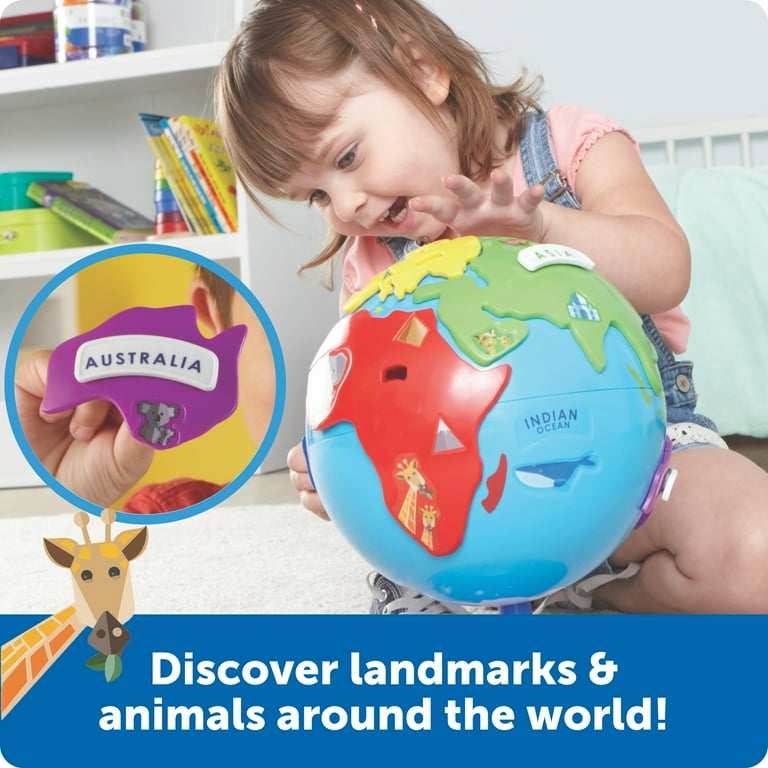 Learning Resources Puzzle Globe 3D Puzzles, Earth Montessori Toys