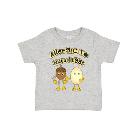 

Inktastic Allergic to Nuts and Eggs Boys or Girls Toddler T-Shirt