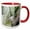 Red/White, variant on 3drose, Usa, Arizona, Tucson, Arizona-sonora Desert Museum, Agave Plant., 11oz Two-tone Red Mug