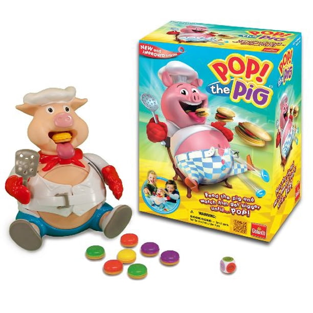 Pop The Pig Game New And Improved Belly Busting Fun As You Feed Him Burgers And Watch His Belly Grow Walmart Com Walmart Com