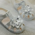 thumbnail image 7 of LYHaoo Girls Sandals Spring And Summer Children's Shoes For Toddlers Three Layer Flower Patterned Transparent Soft Soled Sandals For Princesses Sizes 5 Toddlers(6-9 Months), 7 of 7