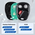 thumbnail image 3 of Easy to Use Keyless Entry Remote Key Fob Compatible with 2003-2007 Chevy Suburban Tahoe Avalanche Equinox SSR| Sierra/Yukon| Hummer H2| Cadillac Escalade 3 Button Car Key 2 Pack, 3 of 6