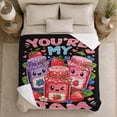 thumbnail image 5 of You'Re My Jam Whimsical Jam Jar Illustration, Playful Food Art Scene, Warm Flannel Blanket for Living Room and Reading Nook, Art Lovers Friendship Gift, Playful Home Decor, 5 of 9