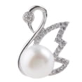 thumbnail image 1 of Colgante de cisne con cristales de de imitación de de agua dulce es DIY para collar niñas mujeres Hugo Colgante en forma de cisne, 1 of 4