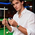 thumbnail image 6 of Men's Quartz Watch Creativity Billiard-Inspired Watch Dial with Colorful Hands and Silicone Strap Surprise Gifts for Men, 6 of 8