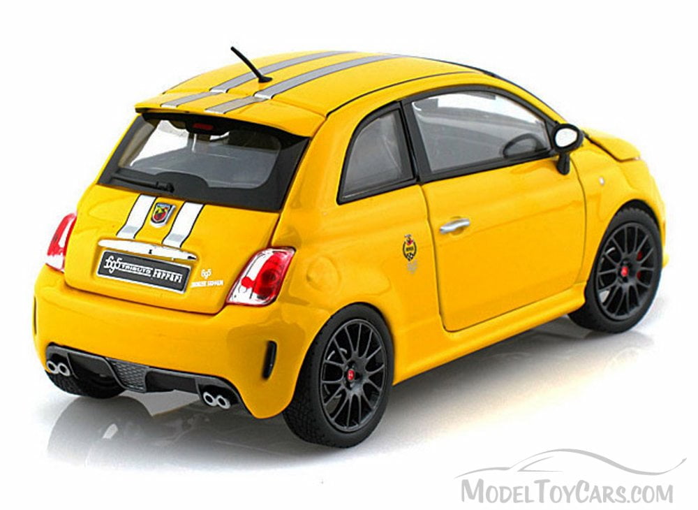 Fiat Abarth 695 Tributo Ferrari Yellow urago 1 24 Scale Diecast Model Toy Car Walmart Com