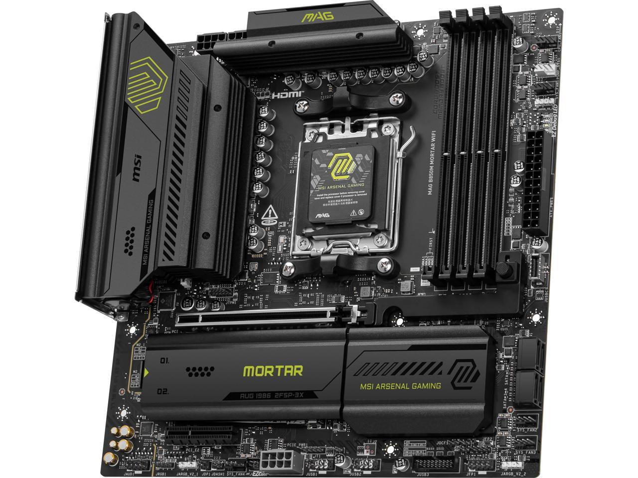MSI MAG B850M MORTAR WIFI Gaming Desktop Motherboard - AMD B850 Chipset - Socket AM5 - Micro ATX (magb850mmortarwifi)