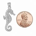 thumbnail image 3 of 925 Sterling Silver Necklace w/ Seahorse Pendant Charm, 3 of 4