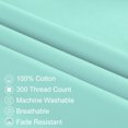 thumbnail image 3 of PiccoCasa Body Pillowcase 300 Thread Count Egyptian Cotton Pillowcase Jumbo Cyan, 3 of 10