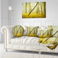 thumbnail image 3 of Designart Forest with Yellow Flowers - Landscape Photography Throw Pillow - 12x20, 3 of 5