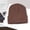 Brown, variant on UniStretchy Knit Beanie Hat Lightweight Soft Breathable Slouchy Skull Cap Cuffed One Size All Season Daily Wear Outdoor Running Cycling Gift, Orange,L