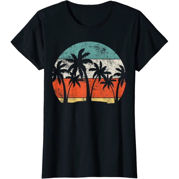 Coconut Tree Palm Vacation Tropical Summer T-Shirt
