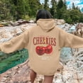 thumbnail image 2 of Women Graphic Hoodies Cute Cherry Printed Long Sleeve Oversized Pullover Sweatshirts Baggy Casual Y2k Loose Fit Hooded Tops, 2 of 6