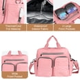 thumbnail image 3 of Diaper Bag Tote,AILKIN Baby Diaper Bag with 3 Insulated Pockets Adjustable Shoulder Strap Dry & Wet Compartment Large Capacity Bag Maternity Mommy Travel Diaper Bag for Boys Girls,Women(Pink), 3 of 8