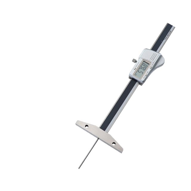 Digital Caliper Depth Gauge With Thin Rod 0-100/150mm 0.01mm Metric/Inch Electronic Caliper Holes Depth Measuring Instrument ,Easy Setup